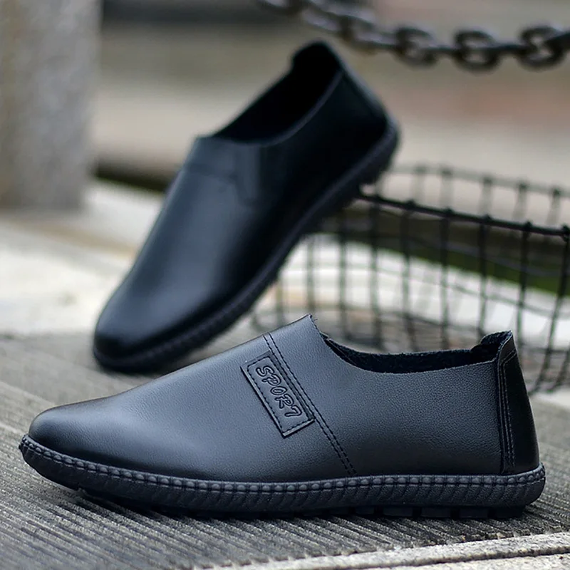 2018 Autumn Men Casual Shoes Loafers Adult Footwear Boat Soft Driving Microfiber Leather Man Mocassin Male Walking Lightweight | Обувь