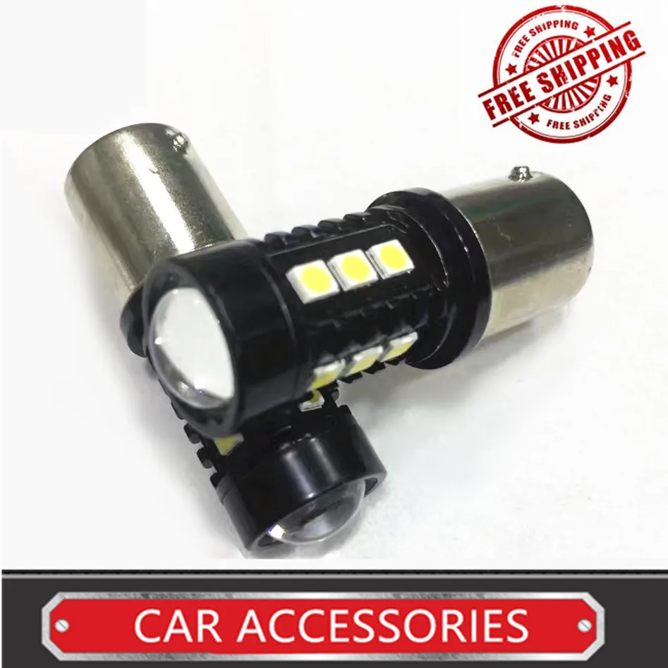 2017 T20/T25 15 Вт 1156 1157 3030 15SMD 15LED 12В-24В безэлектродный неполярный постоянный CC ток