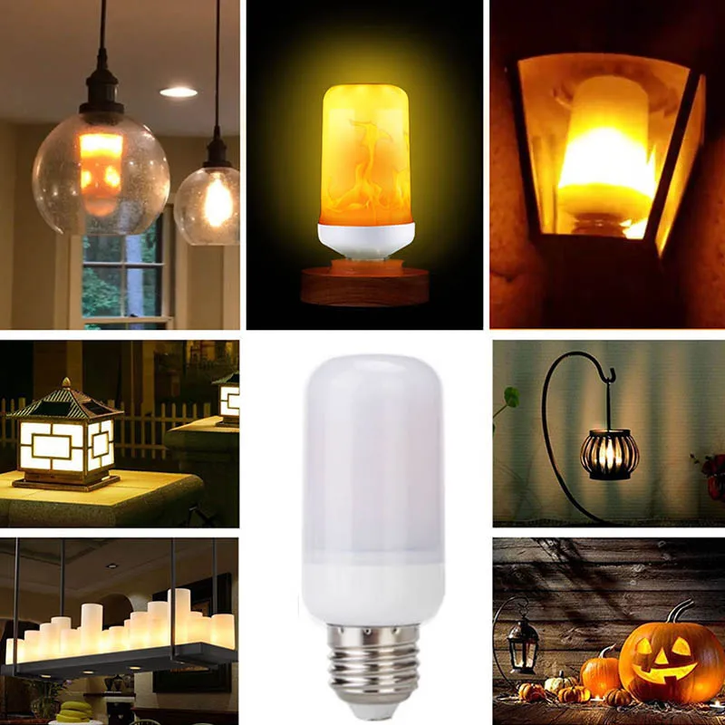 LED эффект пламени имитация природы огнеупорный свет Кукуруза лампы E27