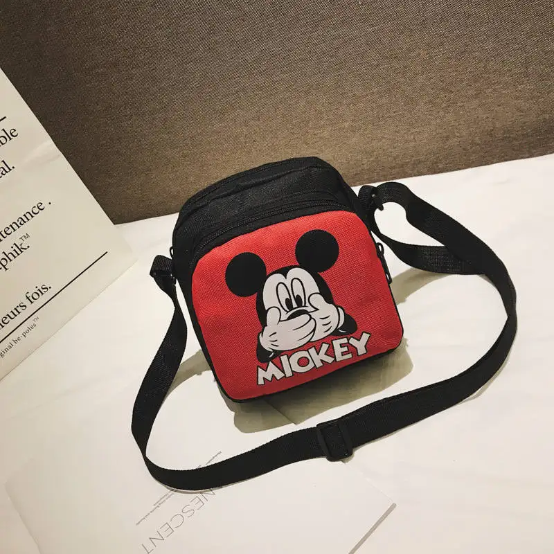 1 Детский плюшевый Кошелек disney г., новая Студенческая сумка на плечо для родителей и ребенка милая мини-сумка с принтом Микки Мауса для девочек - Цвет: 1