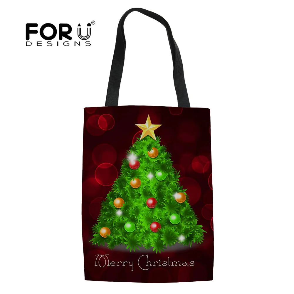 FORUDESIGNS рождественский стиль женская складная сумка из переработанного материала
