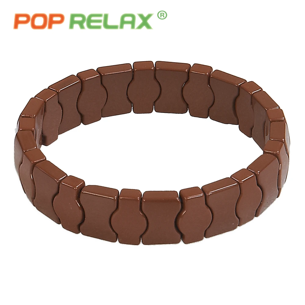 POP RELAX 6 Корея турмалин, германий браслеты Здравоохранение энергии ионный баланс физиотерапия корчиневый камень мужской браслет для женщин