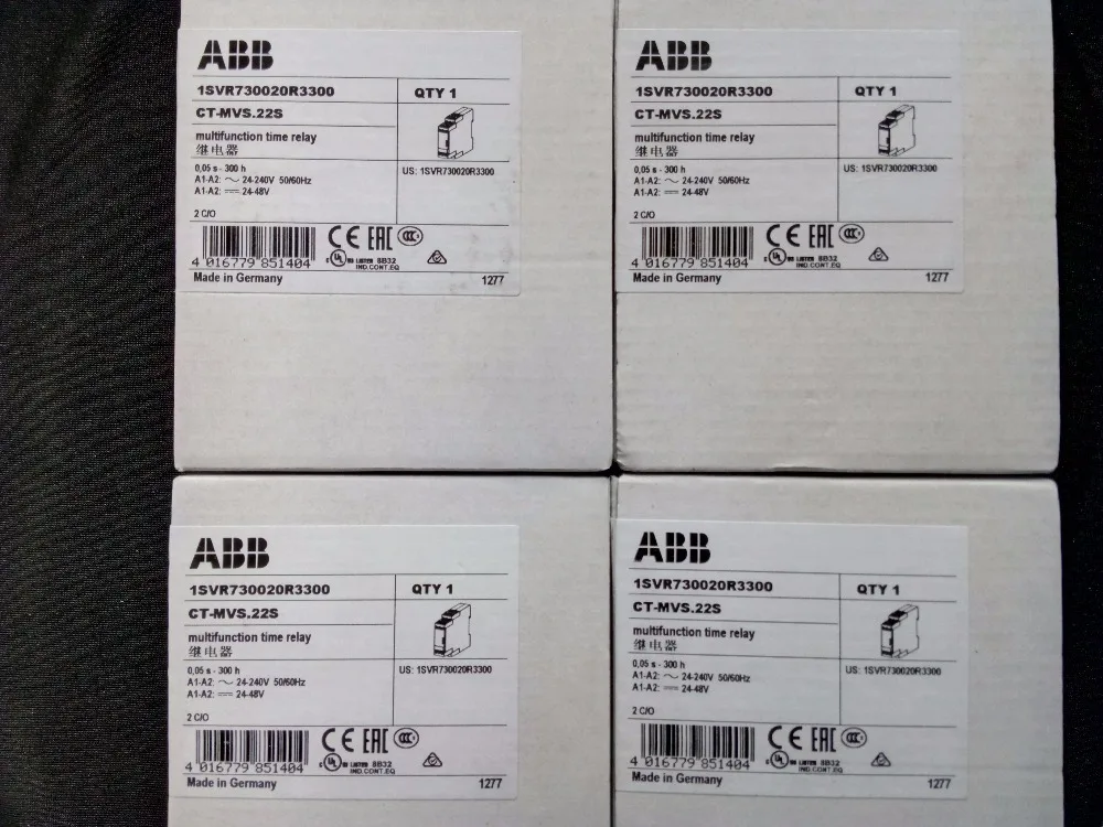 Абсолютно новый оригинальный подлинный ABB реле времени CT MVS.22S 2C/0 24 240 В 50/60