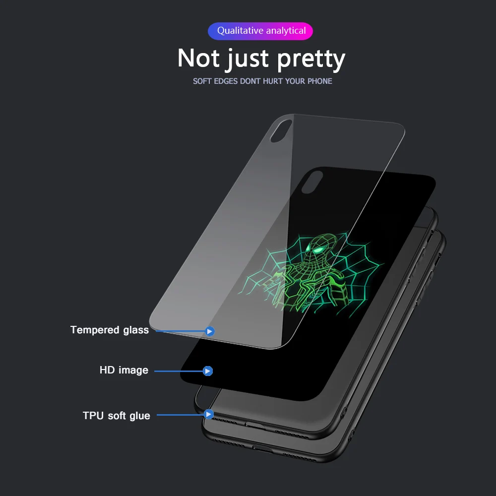 Ciciber Роскошный чехол для телефона iphone 11 Pro Max XR X XS Marvel Железный человек Светящееся