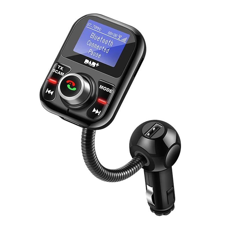 ALLSOME FM Bluetooth передатчик приемник DAB громкой связи автомобильный комплект с ЖК