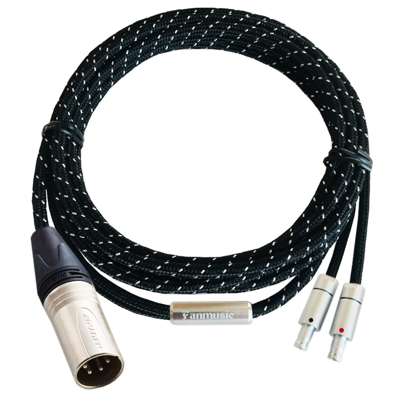 USB кабель для наушников Fanmusic ZY внешний аккумулятор HD800 800s 820 2 5 м|Аксессуары
