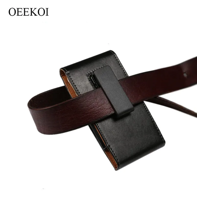 OEEKOI натуральная кожа Зажим для ремня чехол bq 5010G Spot/5011G Fox View/5514G Strike power/5015L