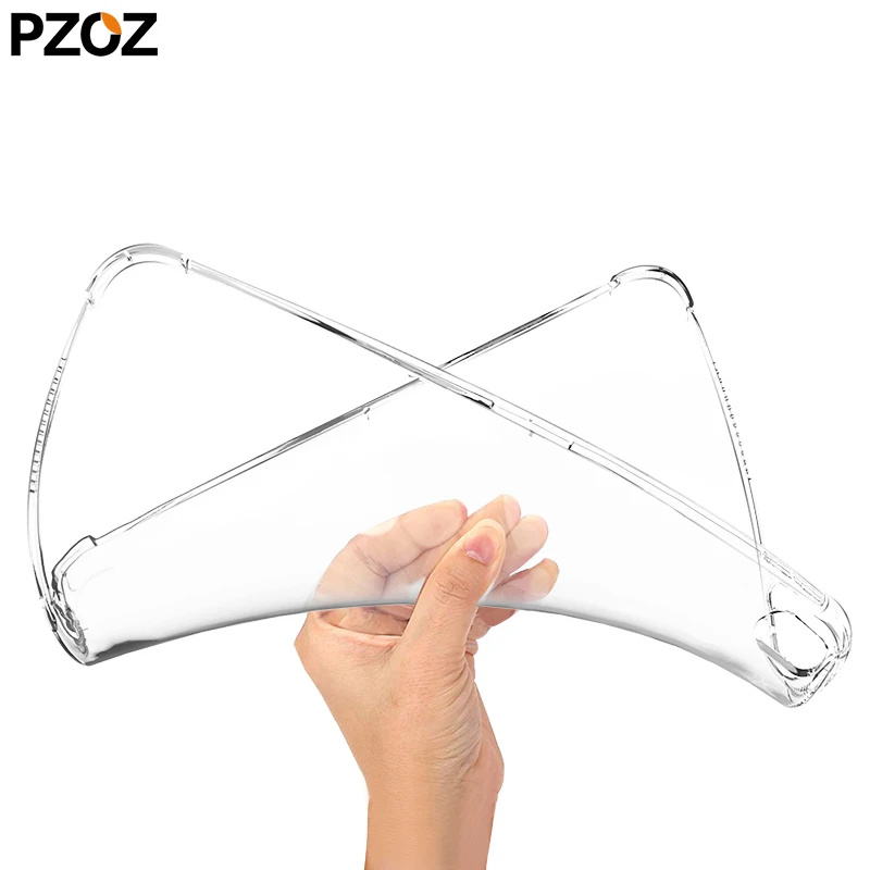 PZOZ для iPad 2/3/4 Силиконовый противоударный чехол прозрачный ТПУ для Apple, iPad 9,7 Air 2 Pro 10,5 Mini 4 3 2 1 чехол