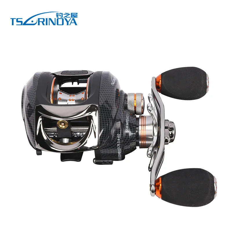 TSURINOYA baitcasing Рыболовная катушка 14BB 6 3: 1 сопротивление 4 кг Центробежная и Магнитная