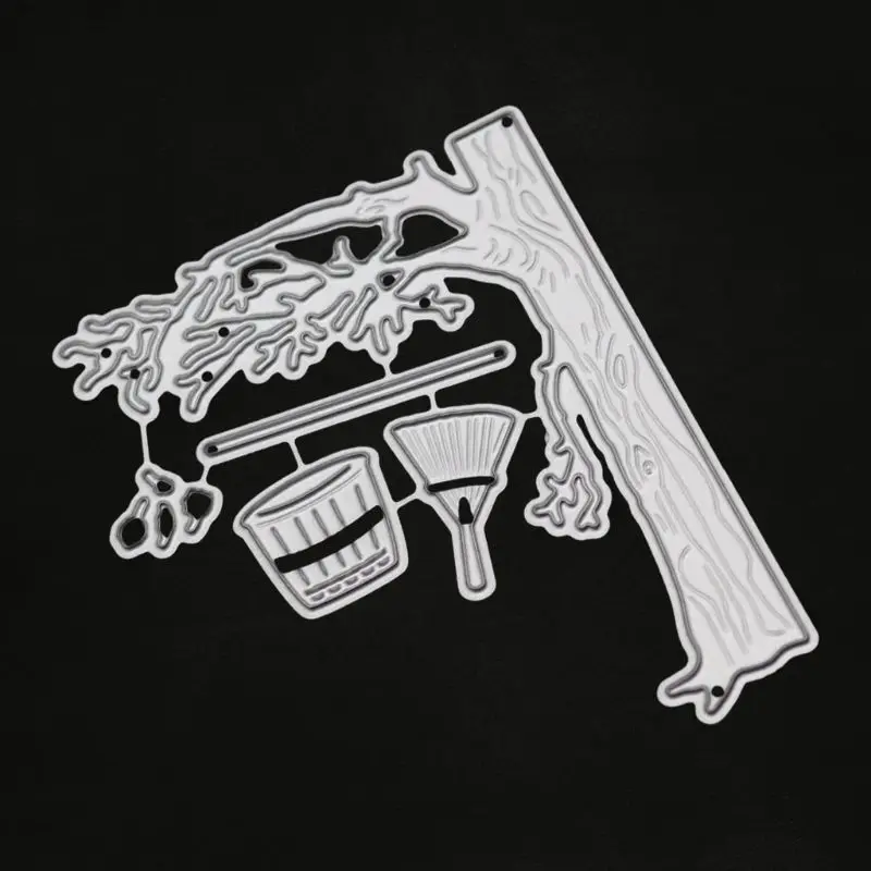 Осенние металлические Вырубные штампы искусственная бумага карточка тиснение