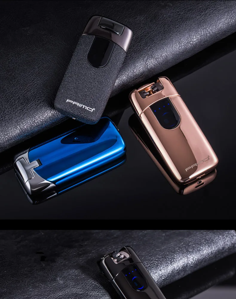 Светодиодный двойной дуговой usb-зажигалка, перезаряжаемая Электронная зажигалка, аксессуары для сигарет, плазменная Индукционная импульсная зажигалка