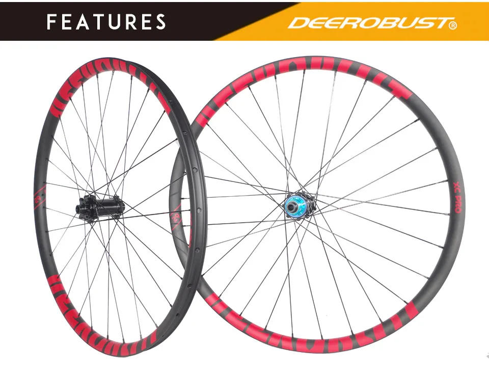 1259g BOOST 29er горный или Кроссовый велосипед гонки 24 мм x 30 мм Асимметричный без крючка бескамерная клинчерная покрышка 2" Горный карбоновые велосипедные колёса 28 28 отверстий