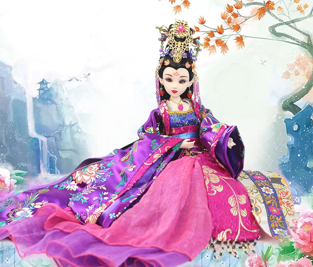 Fortune days bjd кукла Восток Шарм Элегантная Леди китайский стиль включая одежду стенд коробка 35 см головной убор сувенир