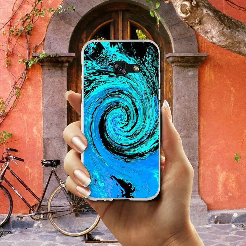 Abstract Swirl мягкие ТПУ чехлы для мобильных телефонов Samsung Galaxy S2 S3 S4 S5 Mini S6 S7 S8 S9 S10 Lite Edge