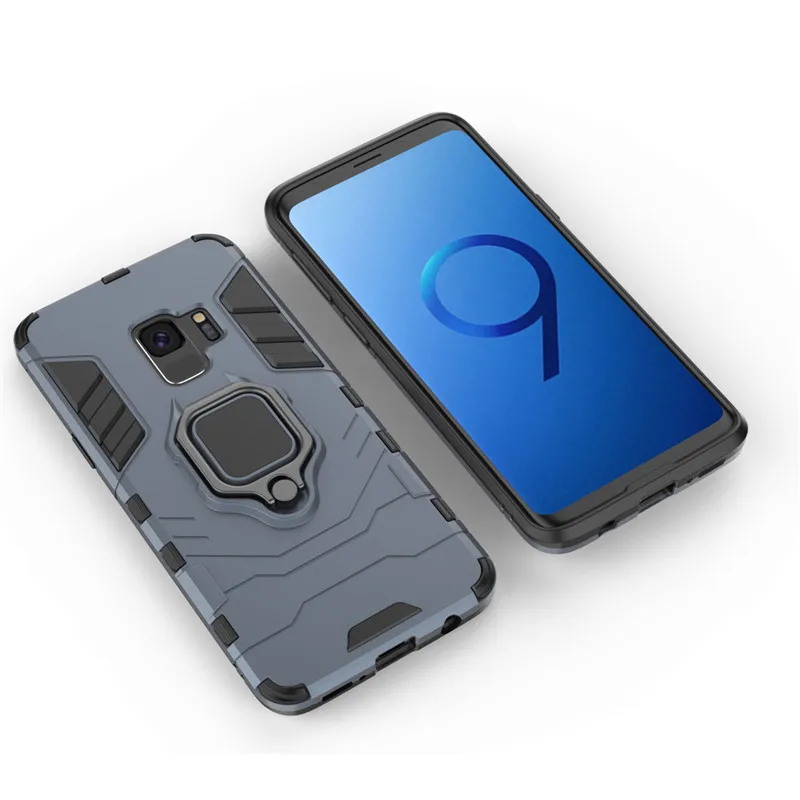 Для Samsung Galaxy S8 S9 S10 плюс S10E Note9 чехол, Heavy Duty Противоударная подставка Поворотная всего тела прочный бампер Защитный чехол