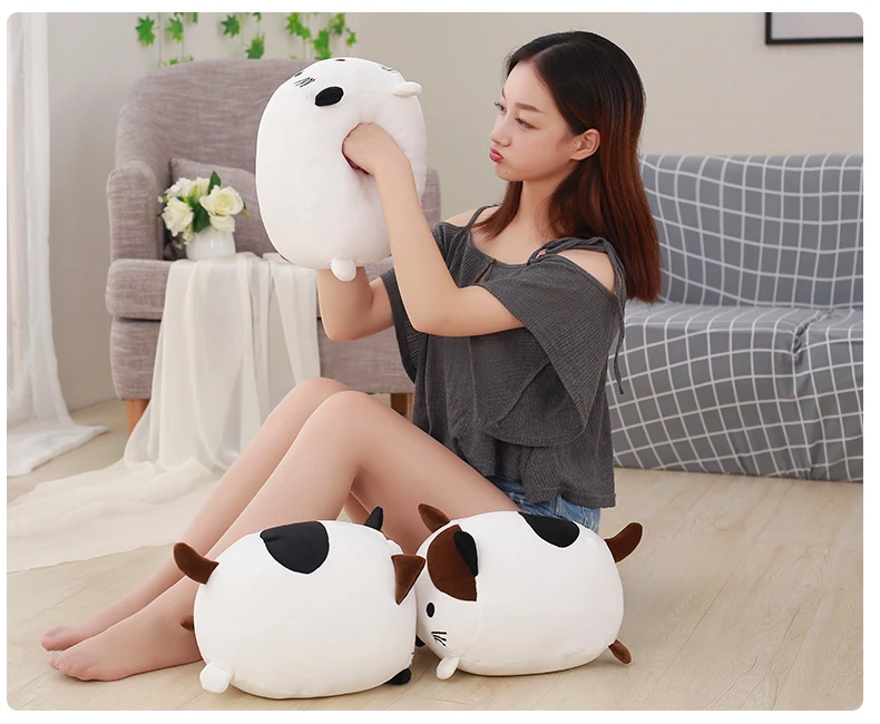1 шт. 30 см креативные Kawaii Плюшевые игрушки для кошек Мягкие Пуховые хлопковые подушки Мультяшные животные Дети Кукла День рождения Рождественский подарок