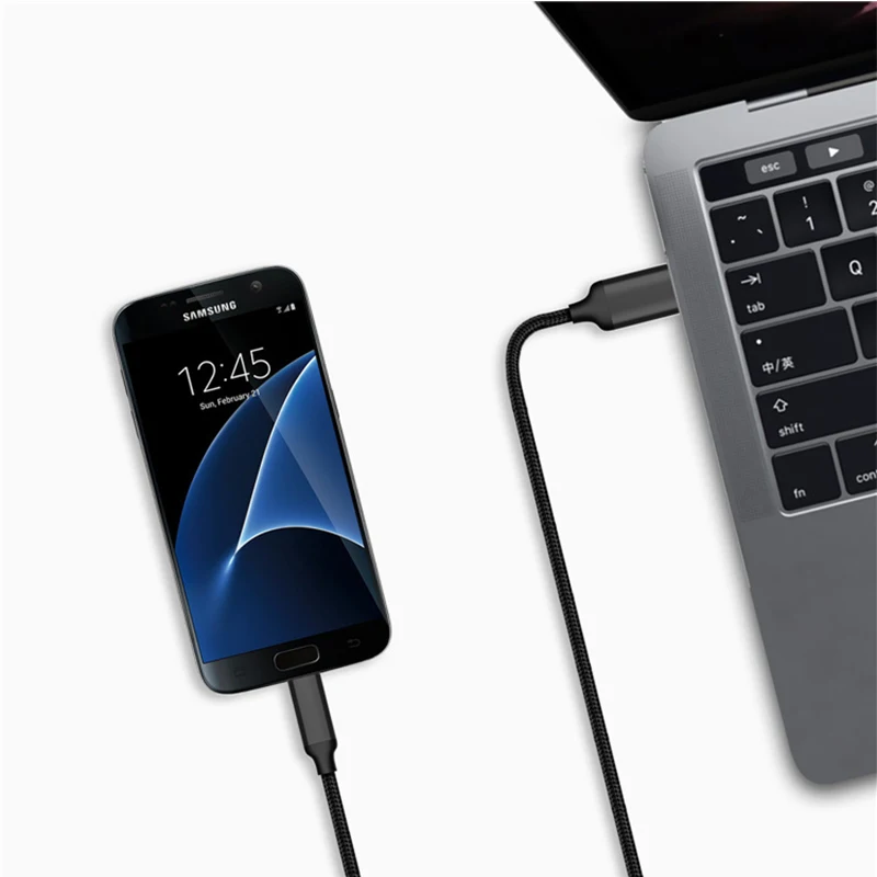 1 м микро USB кабель 5 в 3A Быстрая зарядка для синхронизации данных Samsung Xiaomi Android MP3
