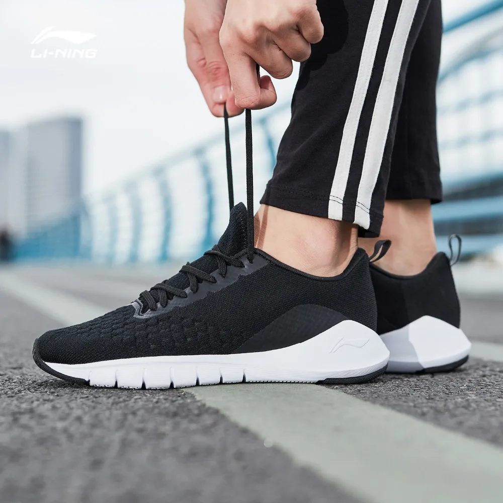 Li Ning Для женщин FLEX RUN Кроссовки из дышащего материала гибкий светильник Вес