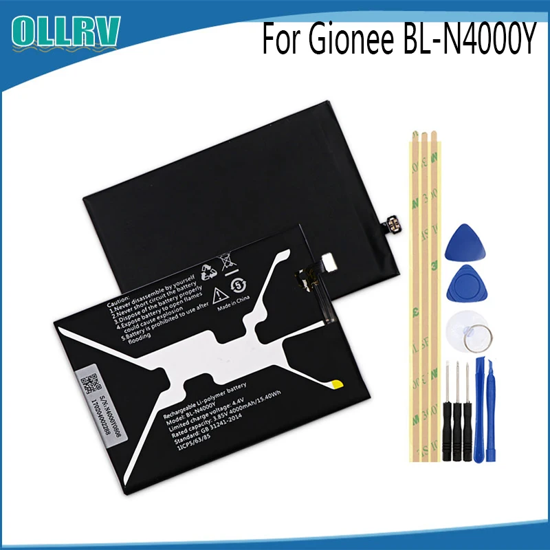 Olrrv 4000 мАч для Gionee BL N4000Y Экстремальная Замена батареи Bateria Аккумуляторы мобильных