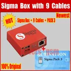 100% оригинальная новейшая версия sigma box + комплект из 9 кабелей + активация Pack3 для MTK