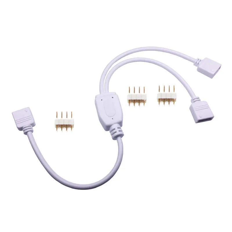 4 Pin 5 Pin коробка передач с соединительный кабель для светодиодной отклонения в размерах на 1-2/1-3/для детей от 1 до 4 RGB/RGBW 4Pin 5Pin разветвитель кабеля для 3528 5050 Светодиодные ленты светильник