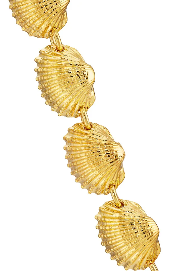 Заявление Bijoux Femme пляжные золото вентилятор Морская ракушка с гребешком женское ожерелье, бохо богемское короткое ожерелье колье-чокер гребень ожерелье с раковинами ювелирные изделия