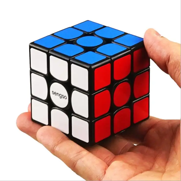 D-FantiX Shengshou Fangyuan 3x3 Магнитный скоростной куб Гладкий твист магический черный