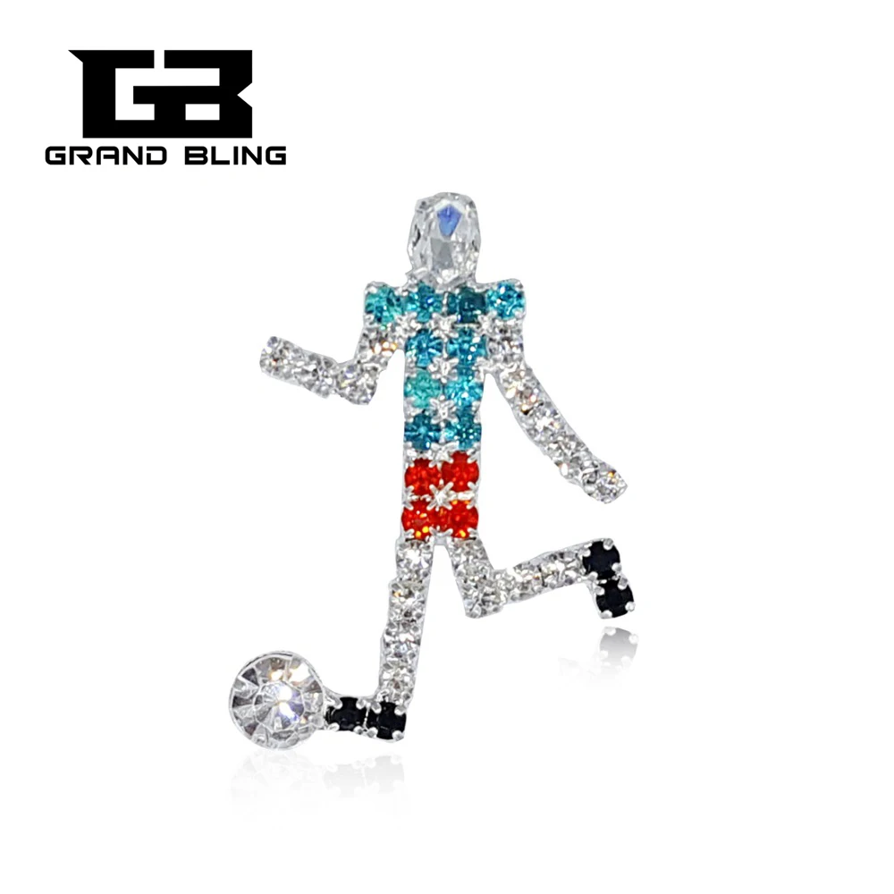 

Handmade Football Player Brooch Pin for Football Fans
