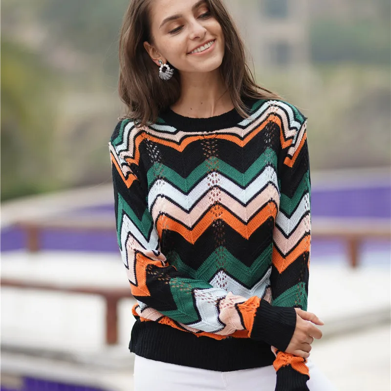 Commuter свитер с круглым вырезом женский зимний 2019 пуловер трикотажная одежда