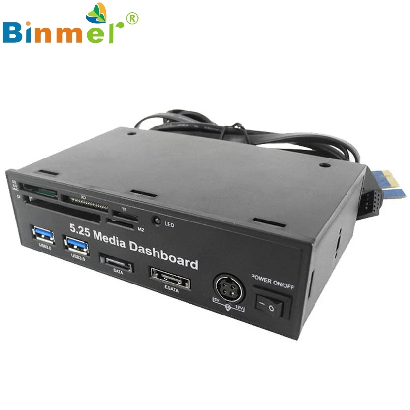 Одежда высшего качества Binmer 5 25 &quotПК медиа панель PCI E порт USB 3 0 HUB все в одной