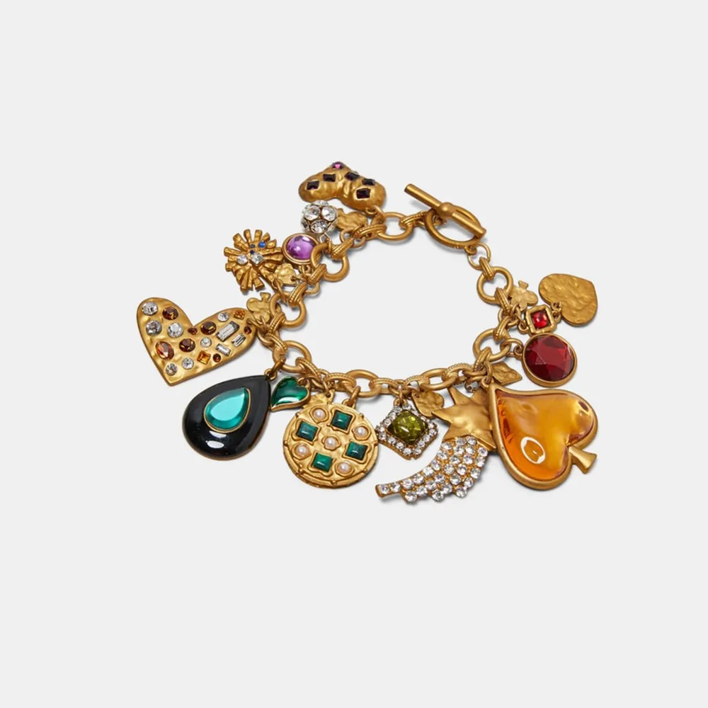 Лучшие женские модные браслеты в форме сердца и браслеты для женщин, Boho, свадебные подарки для вечеринки, геометрические браслеты с подвеской, ювелирные изделия