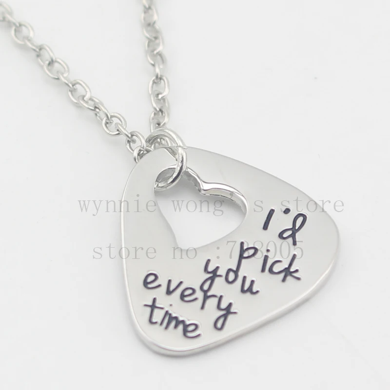 Ожерелье с ручной штамповкой каждый раз я тебя встречу Уникальный Подарок на