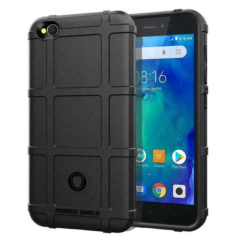 Прочный бронированный чехол для Xiaomi Redmi Go 7 задняя крышка мягкий TPU телефона
