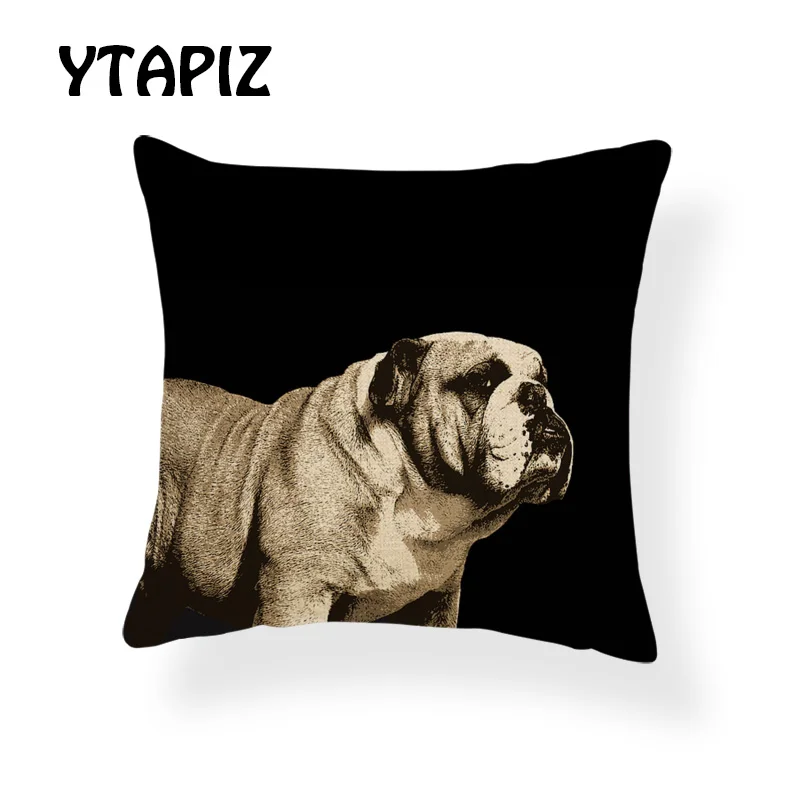 Роскошный аристократический стиль подушки в виде собак 45X45 см полиэстер костюм