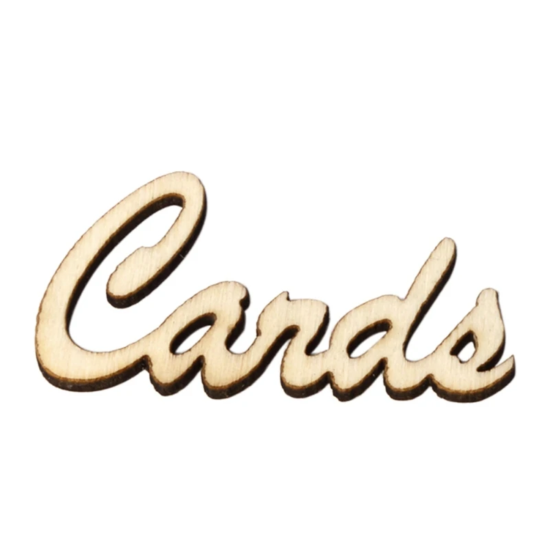 15 шт. вечерние украшения деревянные карты Сделай Сам фестиваль сцены реквизит