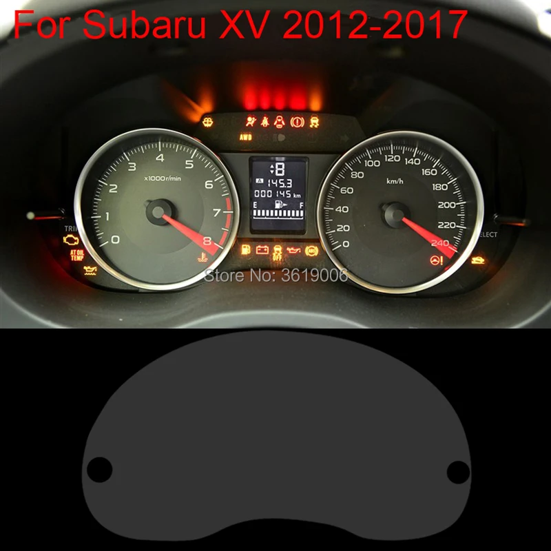 TOMMIA для Subaru XV 12 17 Защитная пленка экрана HD 4H приборной панели против царапин