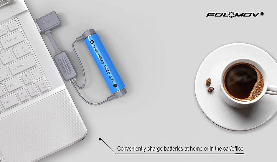 Folomov A1 usb зарядное устройство для литий-ионных аккумуляторов 10340 10350 10440 14500 14650 18650 26650 3,7 v 4,2 v