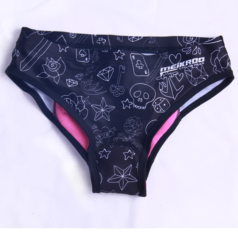 Женские мягкие трусы для езды на велосипеде с 3D принтом растений силикагелем и