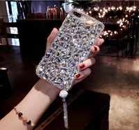 luxurious 3d bling jewelled rhinestone crystal diamond soft phone case for huawei honor p30 p20 pro 8 9 lite 9x 7x 8x mate 30 20