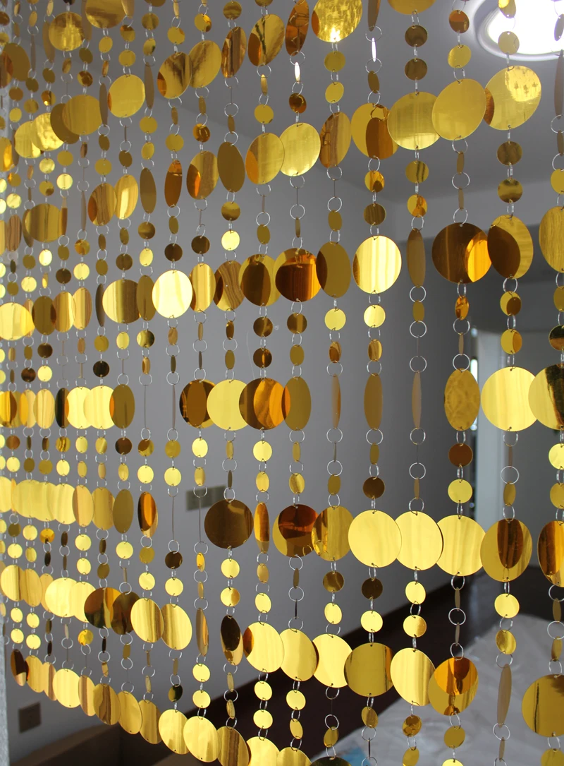 Золотой пластиковый фон для свадебной сцены | Дом и сад