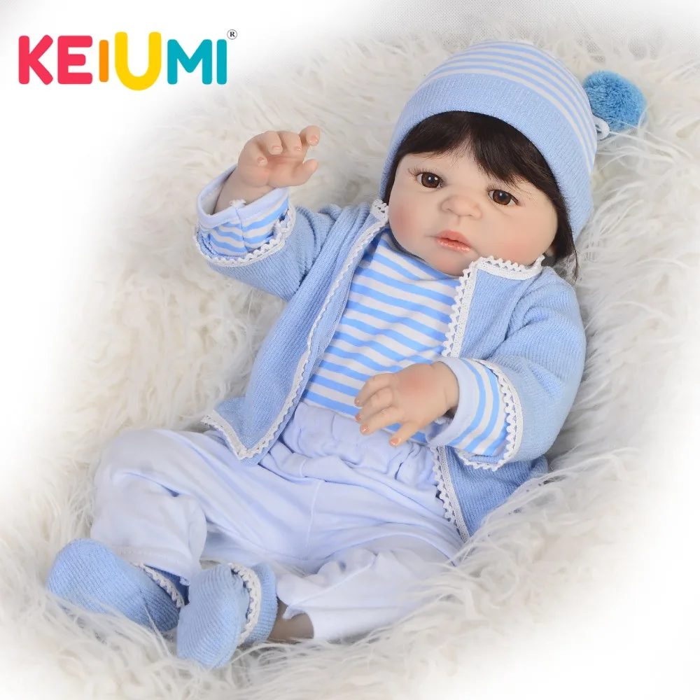 Реалистичная кукла младенец KEIUMI силиконовая виниловая Кукла игрушка для детей