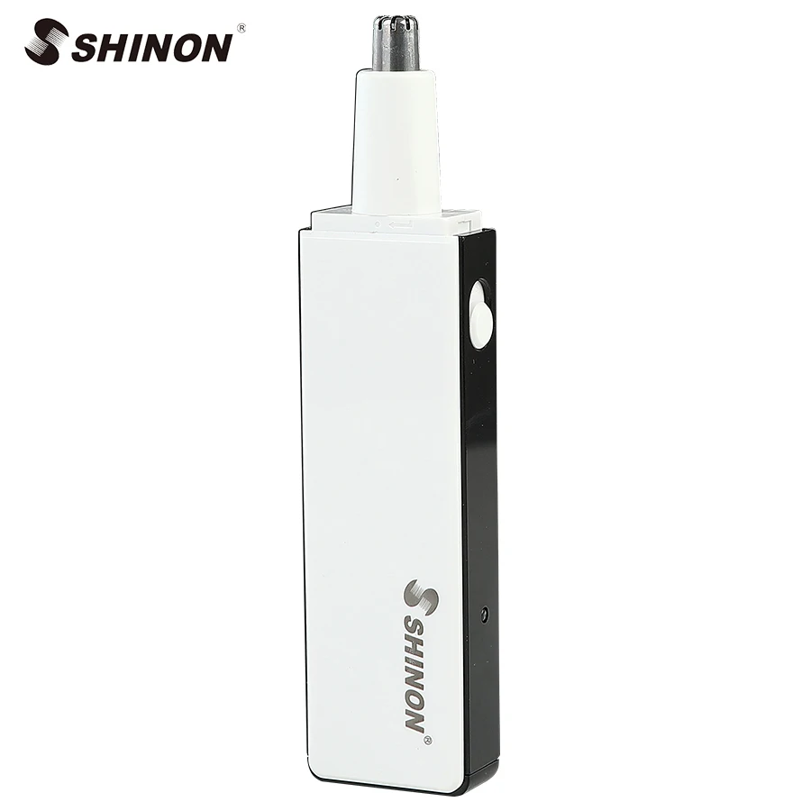 Машинка для стрижки волос в носу SHINON из нержавеющей стали, триммер для волос в носу, 3 в 1, USB, электрические машинки для стрижки волос