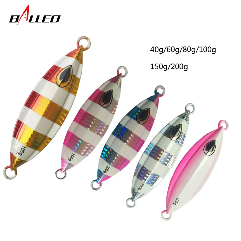 Balleo 1 шт/40 г 60 80 100 120g 150g 180g 200g световой ведущая рыбу глубоководных металла