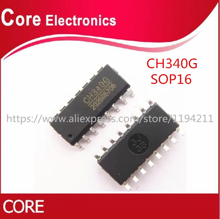 100 шт./лот CH340G CH340 SOP16 IC лучшее качество.|Интегральные схемы| |