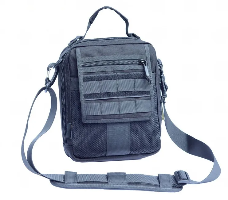ROCOTACTICAL Многофункциональная тактическая сумка на одно плечо, военная сумка для Ipad, нейлоновая сумка для путешествий - Цвет: Black