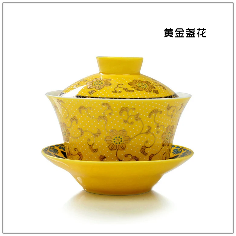 Китайский чайный сервиз Gaiwan фарфор, традиционный Античный Чайный набор кунг-фу Супница керамическая Свадебная чайная чаша, Gongfu Gaiwan 200 мл