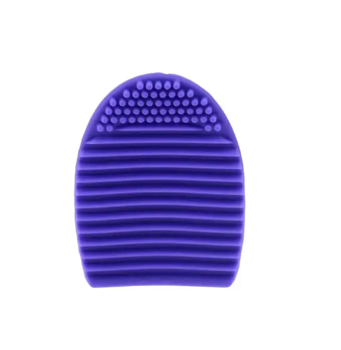 Light purple 1 шт., 11 цветов, силикагель, косметическая кисть, яйцо, косметика, кисти, скруббер, доска, мойка, косметическая щетка для чистки инструмента - Цвет: Light purple