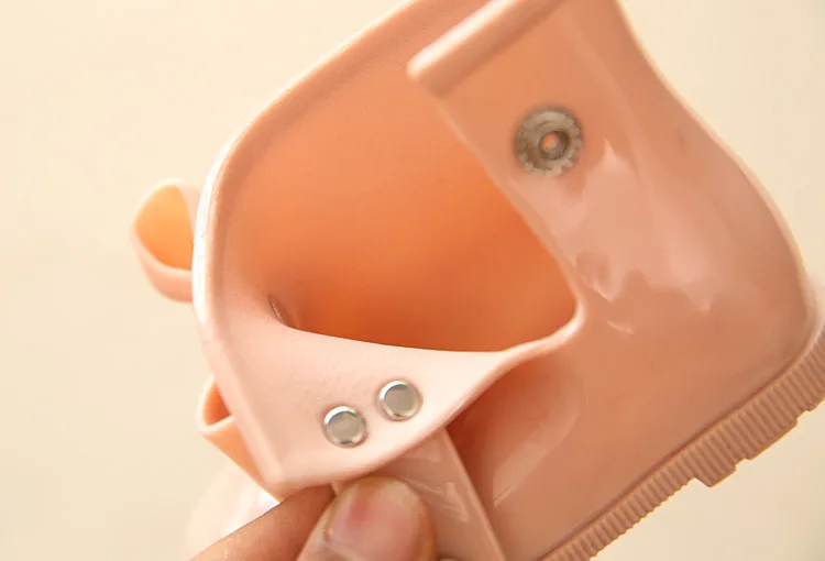 Сапоги для девочек детские резиновые сапоги маленьких теплые красивые с бантом