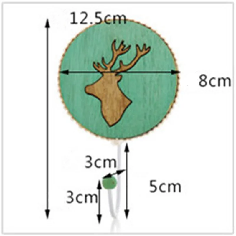 Деревянный лосиный крепкий клеевой крючок креативный настенный подвесной Не
