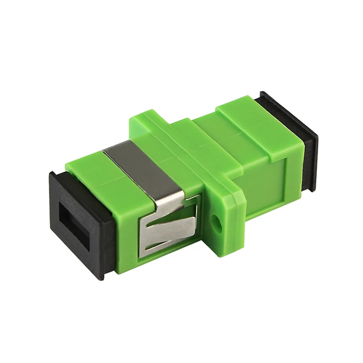 free shipping sc apc adapter connector simplex sm single mode plastic fiber optic adapter free global shipping